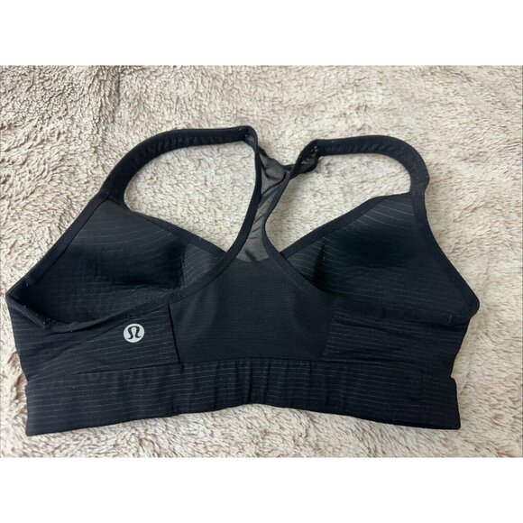 Lululemon Most Popular HARD-TO-FIND BLACK Speed Up Bra Anti-Stink Size 4 - Picture 6 of 13